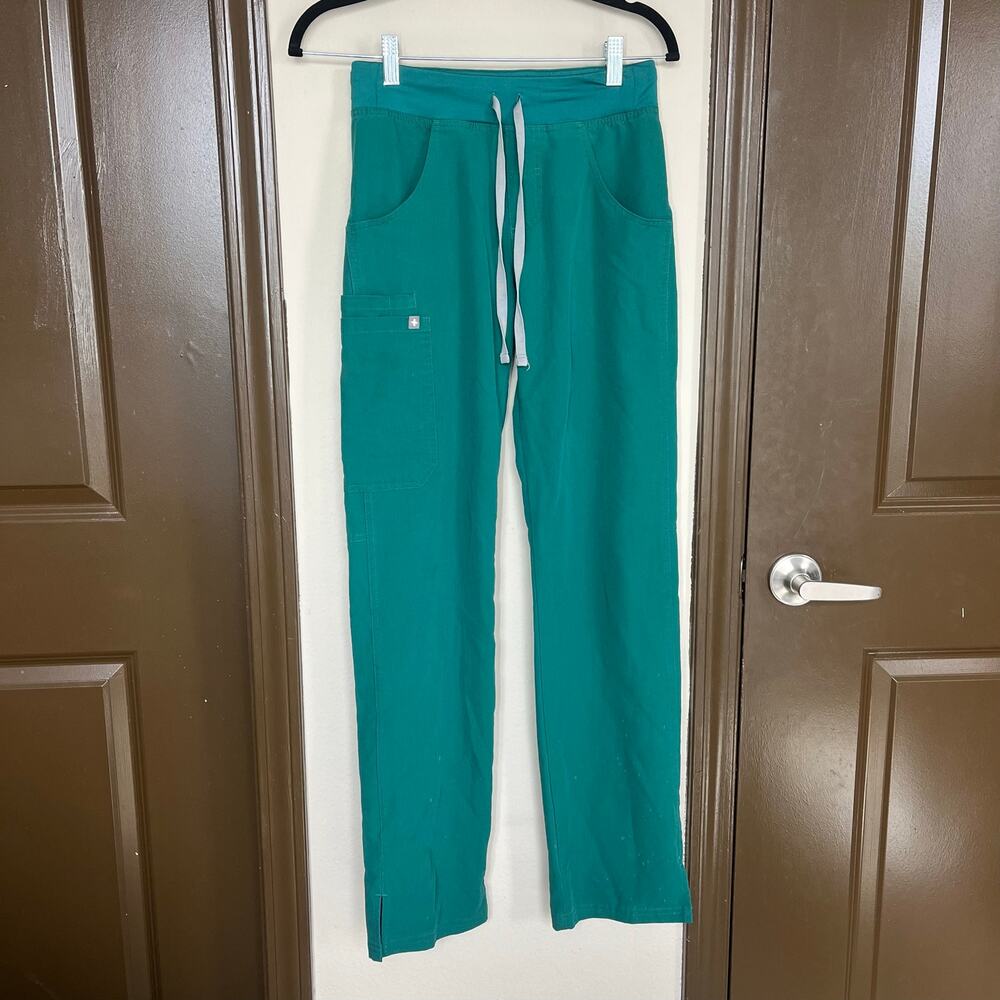 FIGS Hunter Green Scrub Pants XXS Tall Technical Collection Medical Nurse